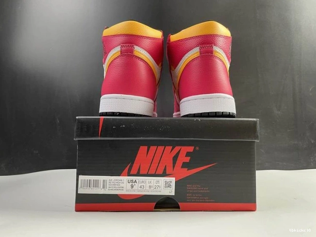 Reps TBkick 1 High Jordan 555088-603 Red Fusion Air OGLight 0722